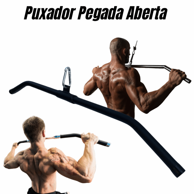 Puxador Pulley Curvado Articulado Pegada Aberta