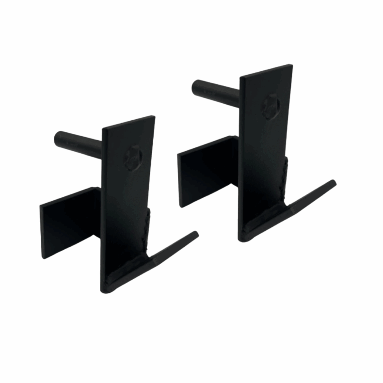 Par Suporte Gancho J-Hook - Suporte J para Racks Funcionais para Barras Tradicionais e Olimpicas